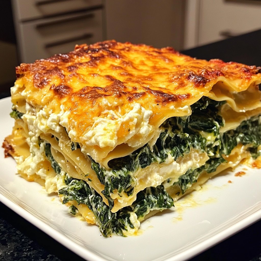 Lasagne mit Spinat und Ricotta