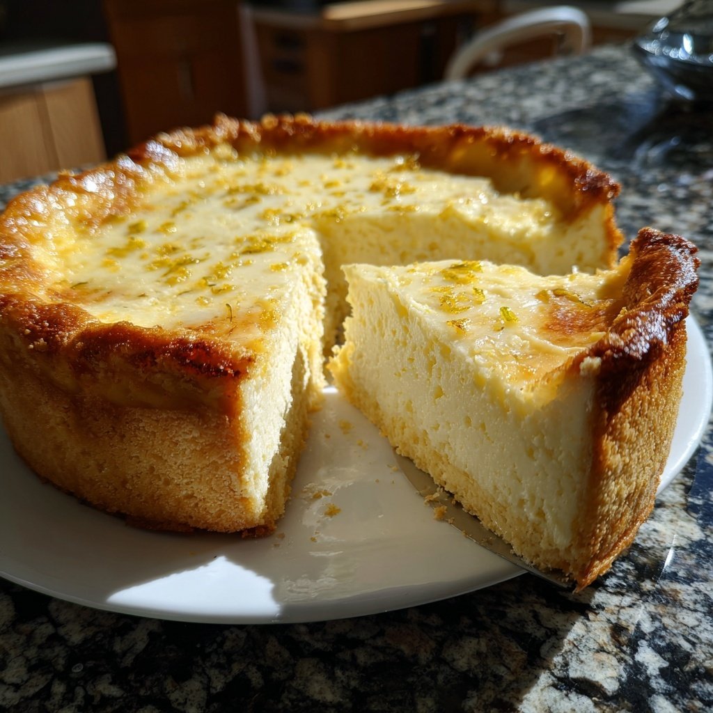 Käsekuchen mit Quark und Limette