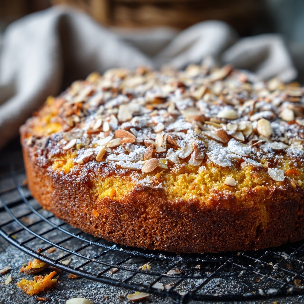 Karottenkuchen Mit Mandeln Und Zimt
