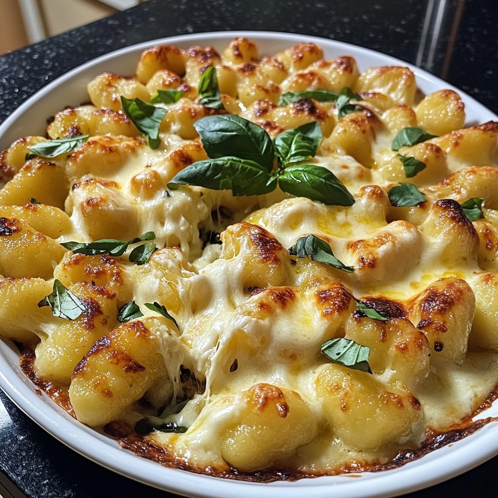Gnocchi aus dem Ofen mit Käse
