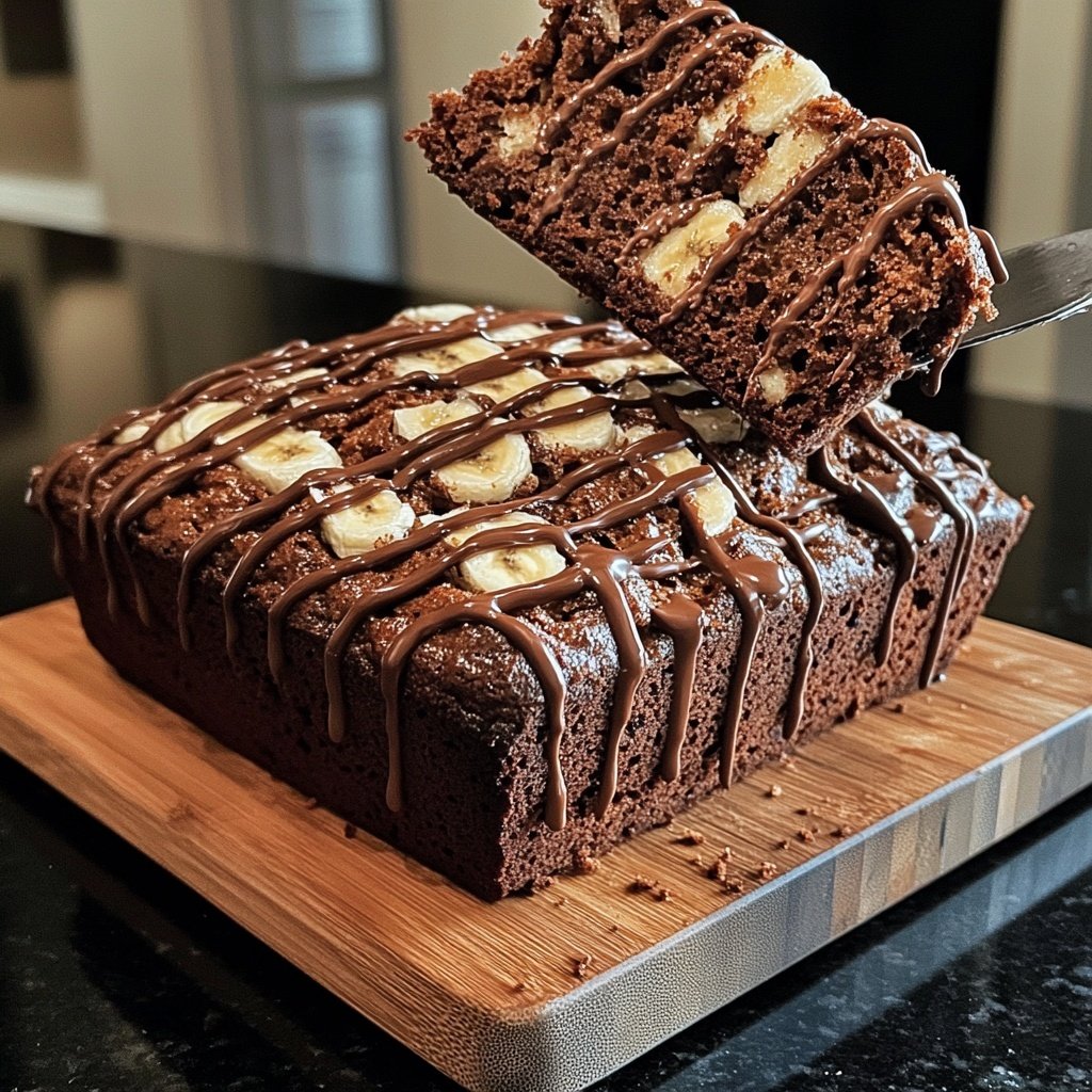 Bananenbrot mit Kakao