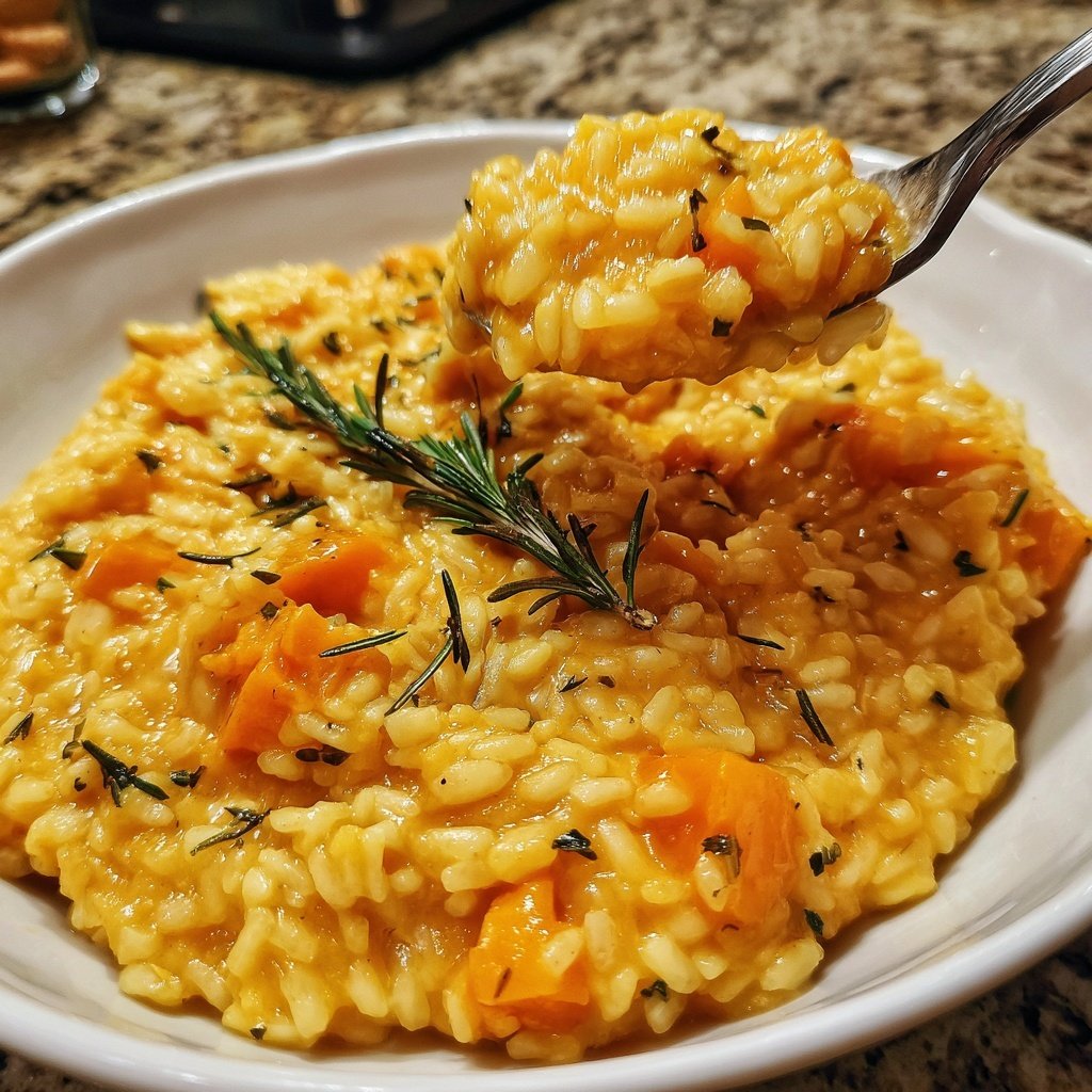 Risotto mit Kürbis und Rosmarin