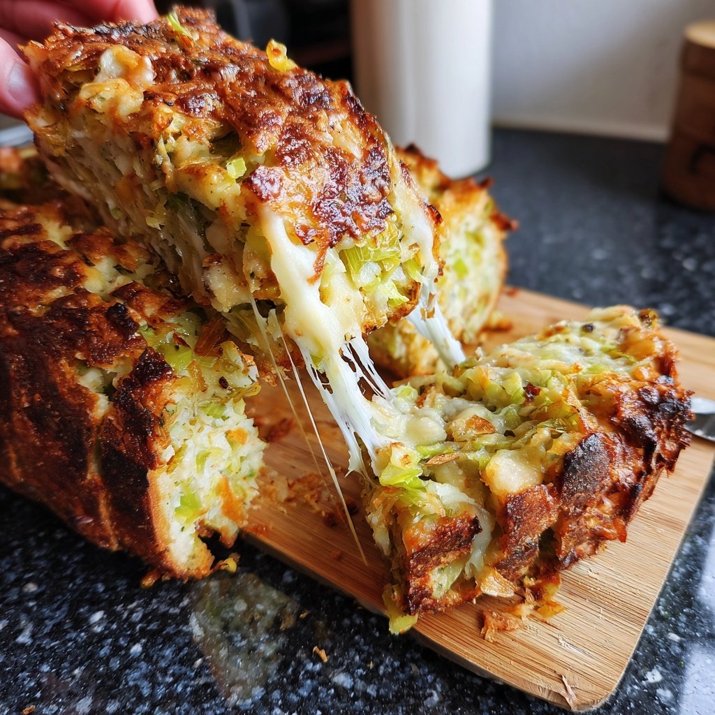 Zupfbrot Mit Lauch Und Käse