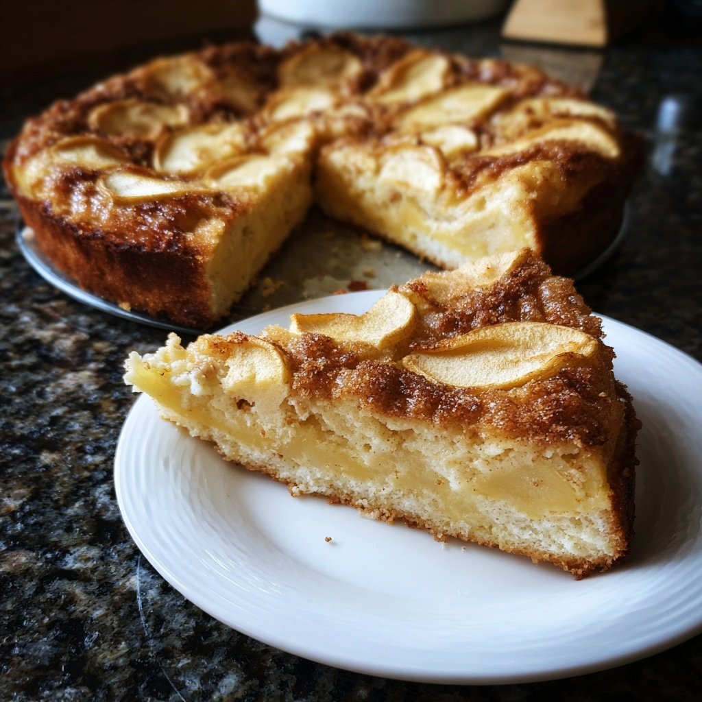 Pfannkuchen mit Apfelringen